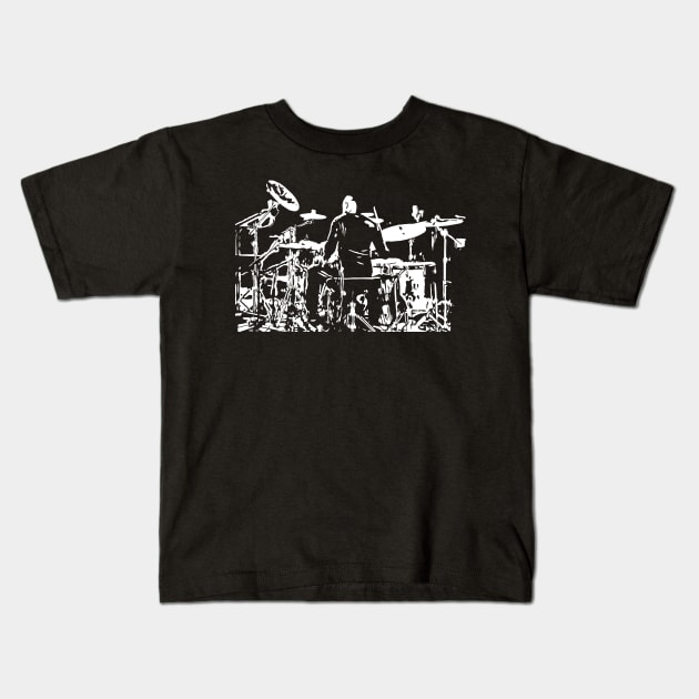 Drummer On Stage Kids T-Shirt by jazzworldquest